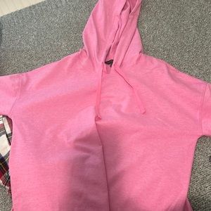 brand new, pink hoodie, medium